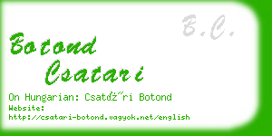 botond csatari business card